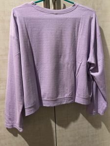 Lavender Cropped Long Sleeve