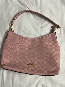 Coach Pink Signature Hobo Shoulder Bag