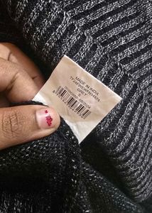 fusion Women Knitted Open-Front Shrug/ sweater