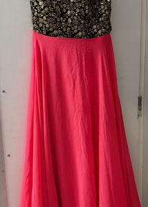 Party wear sequence work gown