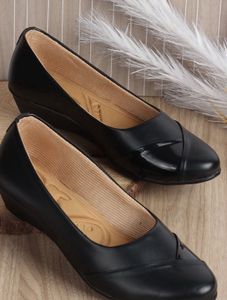 Black Wedge Heel Bellies