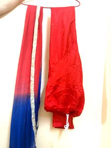 Embroidered Blue Kurta,pajama,dupatta set