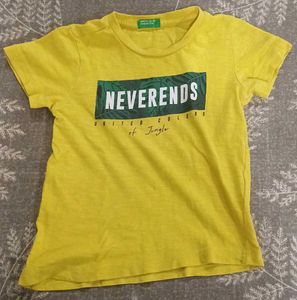 UCB Boys Yellow Tee