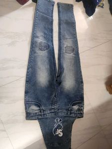 Ripped & Stylish Blue Jeans