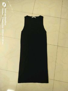 MANGO Black Mini Bodycon Dress