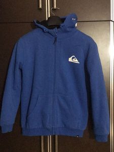 Original Quiksilver Blue Zip-Up Hoodie Jacket | Si