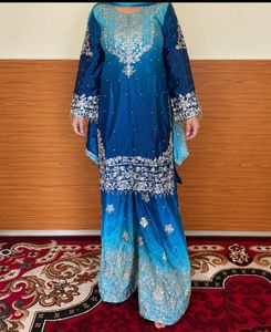 Stunning Blue Ombre Kurta Set
