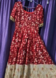 Elegant Embroidered Anarkali Dress