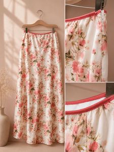 Floral A-line Maxi Skirt