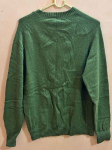 Men's Green Crew Neck Sweater
