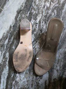 Stylish Transparent Heeled Sandals