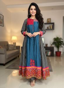 Unique Patchwork Sleeveless Kurta