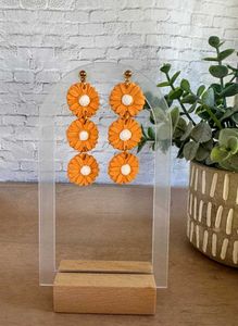 Triple Daisy Chain Earrings