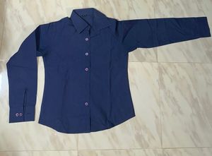 Navy Blue Long Sleeve Shirt