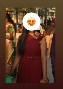 Elegant Maroon One-Shoulder Dress