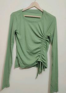 Lime Green Crop Top For 32 Bust