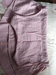 Chic Pink Sleeveless Peplum Top