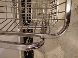 Pure Steel Material Kitchen Trolley With Wheels