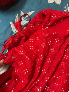Red Ethnic Skirt