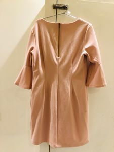 Elegant Pearl Detail Bell Sleeve Dress