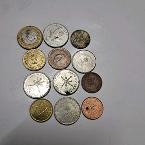 12 assorted Gulf Country coins