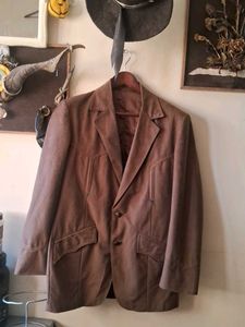 Brown Western-Style Blazer
