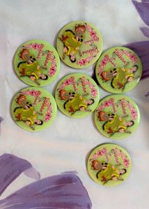 9 pieces of Bridal Shower Buttons Set