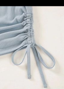 Cute Blue Crop Top