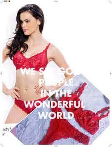 Red Lace Bra and Panty Set