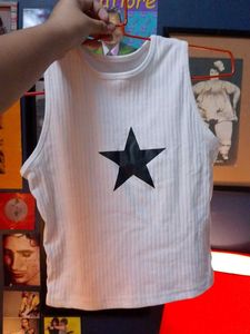 70s rockstar tank top combo, ribbed