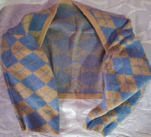 Argyle Knit Cardigan