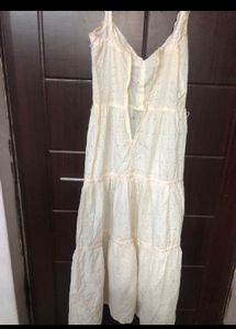chicken frock in chinese cut collar with belt