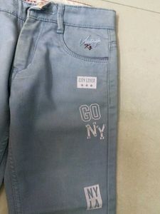 Boys Light Wash Patchwork Jeans