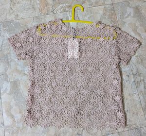 Delicate Lace Net Top – Chic &amp; Feminine