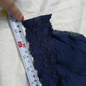 ⚛️  Navy Lace Trim Briefs