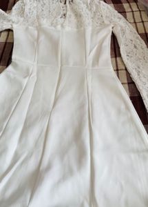 Savana Elegant White Lace Dress