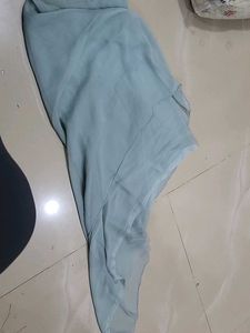 Elegant Light Blue Chiffon Scaff