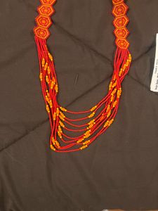 🆕 Beaded Long Chain With Single Bangle