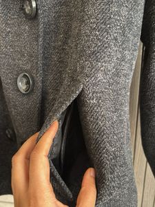Gray Double-Breasted Coat