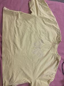 Light Yellow Graphic T-Shirt