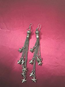 Star Tassel Dangle Earrings