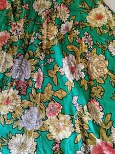 Flowy Floral Print Ethnic Skirt