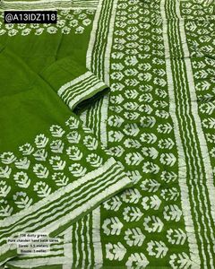 Pure Chanderi Hand Batik Saree
