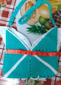 Crocheted Butterfly Crossbody Bag