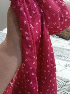 Pink &amp; White Summer kurtie