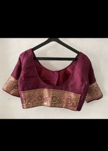 Elegant Purple Silk Saree with Intricate Weave