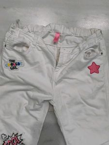 Cool Girls White Jeans with Patches