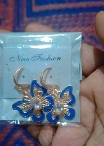 Blue Butterfly Earrings