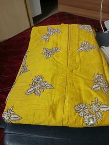 Yellow Embroidered Lehenga Choli Set