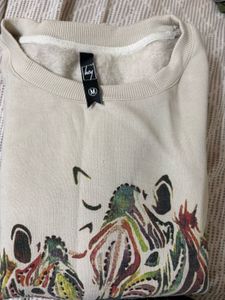 Zebra Print Sweatshirt
